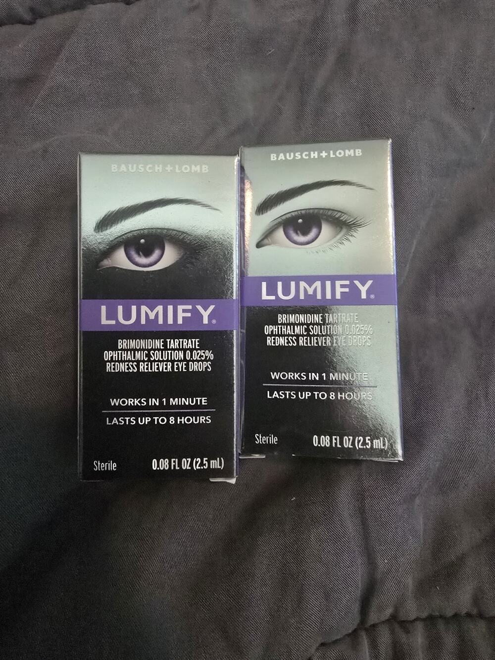 Lumify Eye Drops 2.5ml Each, 5ml Total, Exp 8/27